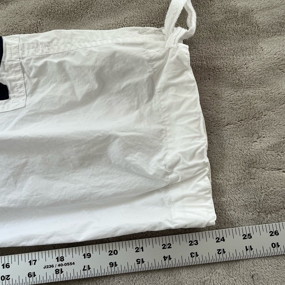 Ralph Lauren Jeans Co. Cotton White Cropped Cargo Pants Utility Gorpcore Size 10 - Picture 12 of 12